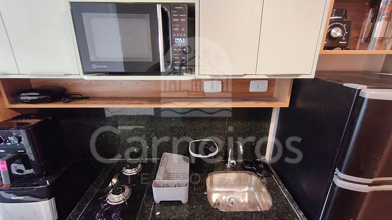 Studio no Carneiros Atlântico - Pé na areia (D206)