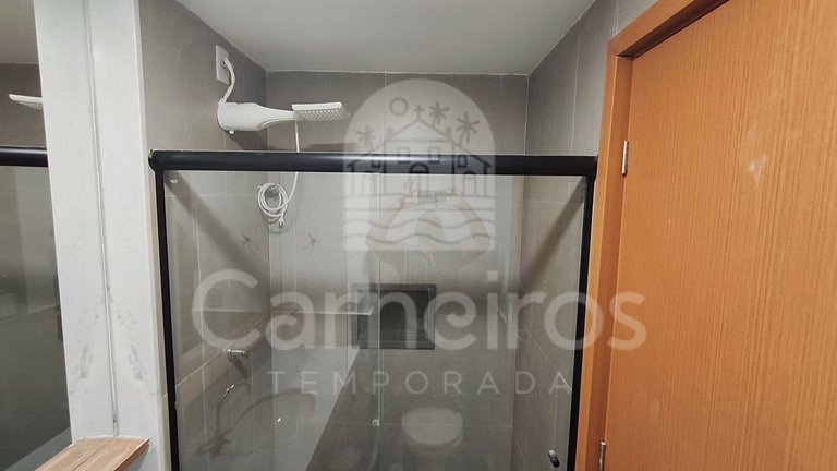 Studio no Carneiros Atlântico - Pé na areia (D206)
