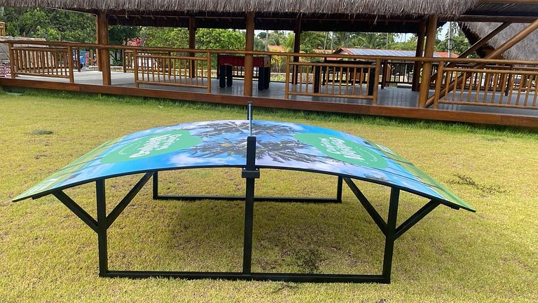 Pé na areia | Studio Moderno com Varanda (D129)