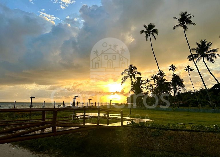 Studio no Carneiros Atlântico - Pé na areia (D206)