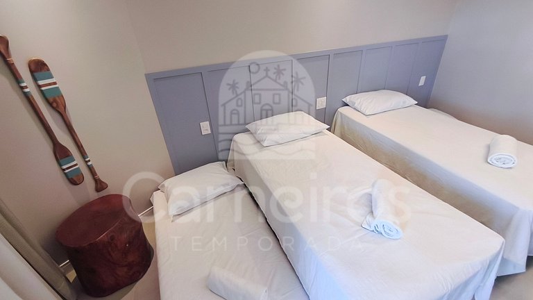 Studio no Carneiros Atlântico - Pé na areia (D232)