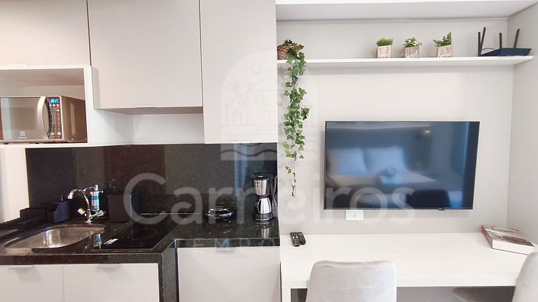 Studio no Carneiros Atlântico - Pé na areia (D208)