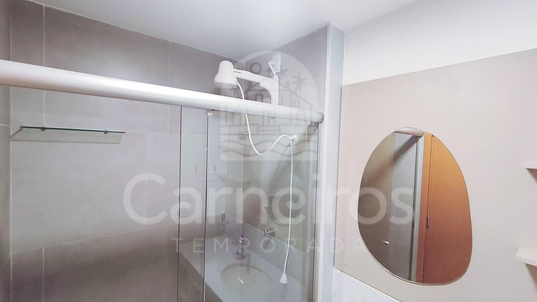 Studio no Carneiros Atlântico - Pé na areia (D208)