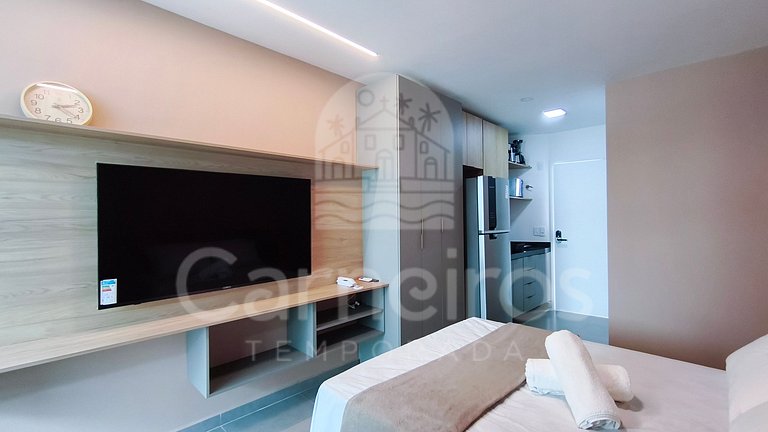 Studio Vista Piscina e Mar Lateral - Nomar (B09-D)