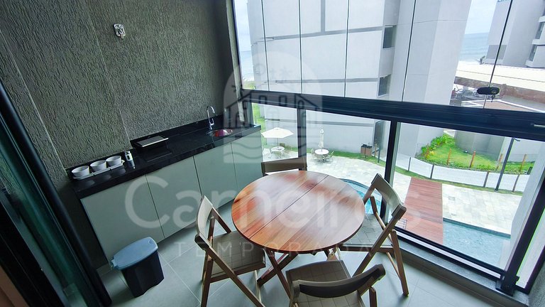 Studio Vista Piscina e Mar Lateral - Nomar (B09-D)