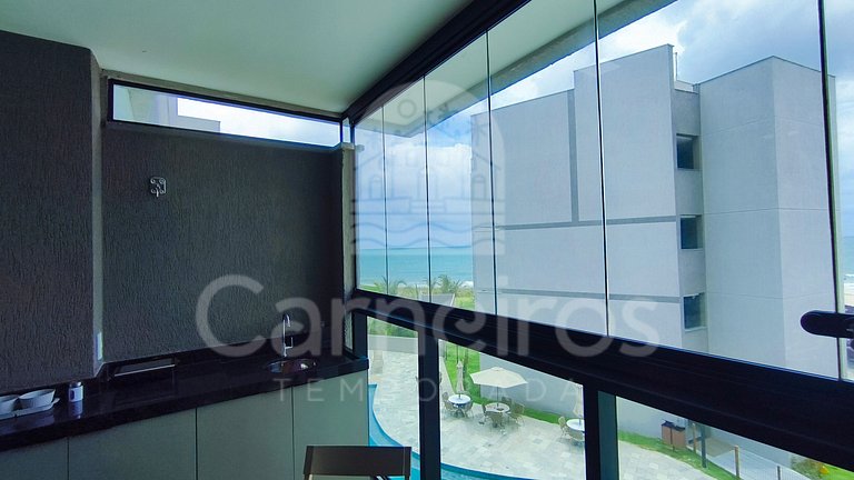 Studio Vista Piscina e Mar Lateral - Nomar (B09-D)