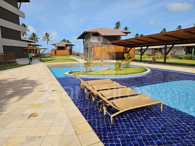 Studio no Carneiros Atlântico - Pé na areia (D113)