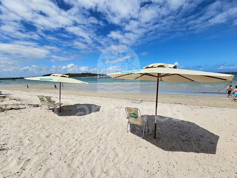 Studio no Carneiros Atlântico - Pé na areia (D134)