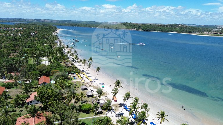 Studio no Carneiros Atlântico - Pé na areia (D324)