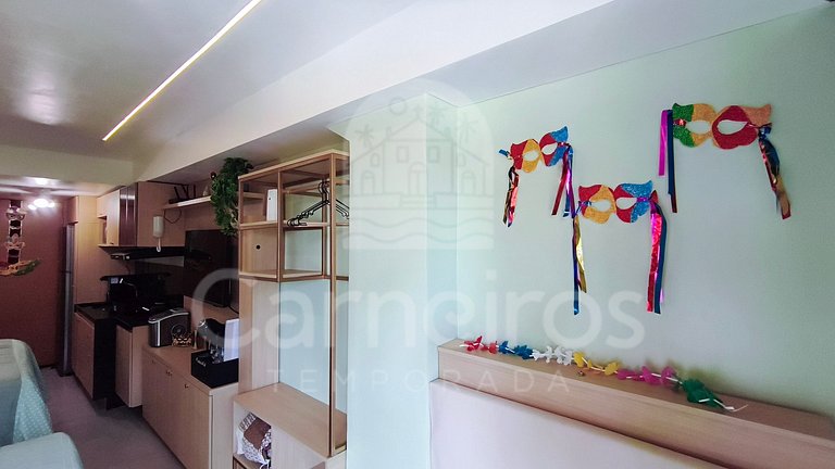 Studio no Carneiros Atlântico - Beira-Mar (D125)