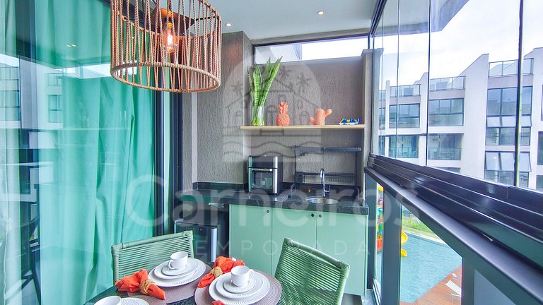 Studio Beira-Mar no Nomar Beach (B03-C)