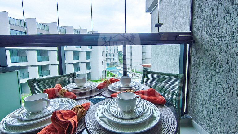 Studio Beira-Mar no Nomar Beach (B03-C)