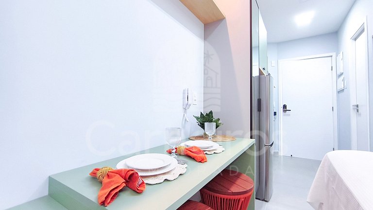 Studio Beira-Mar no Nomar Beach (B03-C)