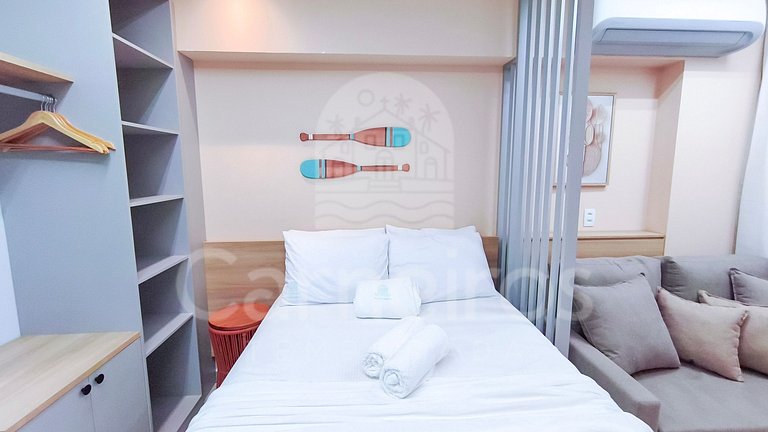 Studio Beira-Mar no Nomar Beach (B03-C)