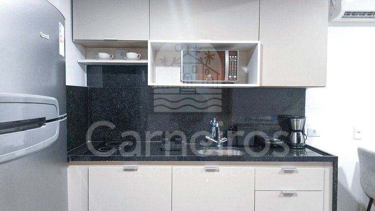 Apto no Carneiros Atlântico - Pé na areia (D019)