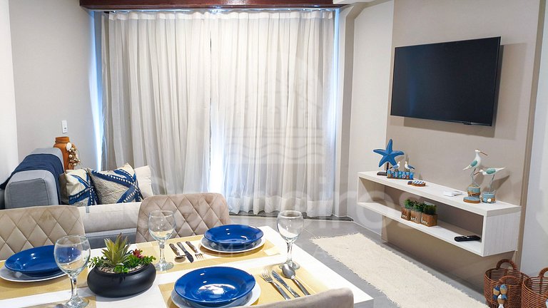 Apto no Carneiros Atlântico - Pé na areia (D019)