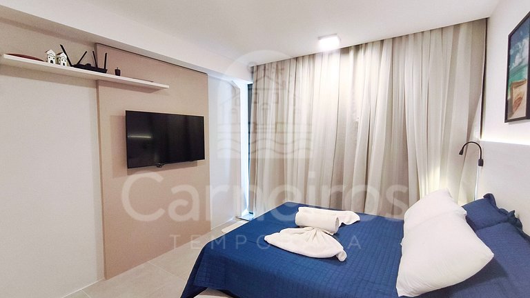 Apto no Carneiros Atlântico - Pé na areia (D019)