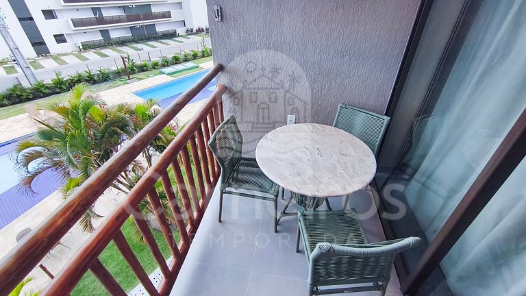 Studio no Carneiros Atlântico - Pé na areia (D228)