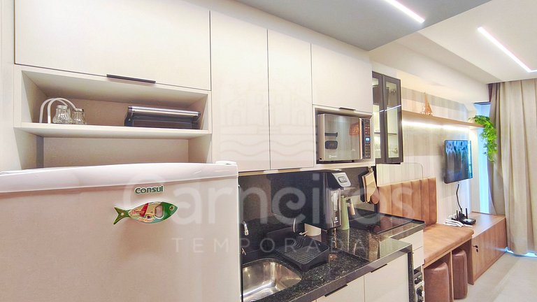 Studio no Carneiros Atlântico - Pé na areia (D228)