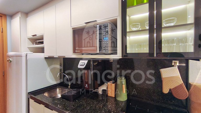 Studio no Carneiros Atlântico - Pé na areia (D228)