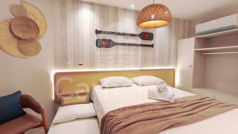 Studio no Carneiros Atlântico - Pé na areia (D228)