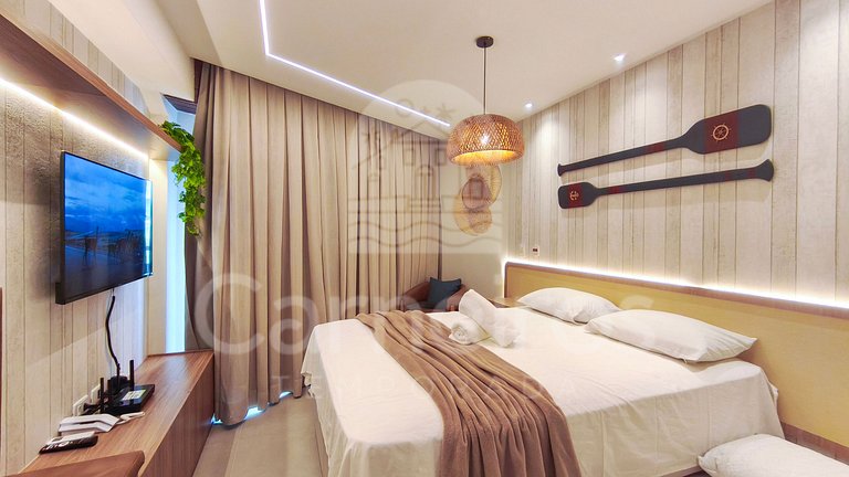 Studio no Carneiros Atlântico - Pé na areia (D228)