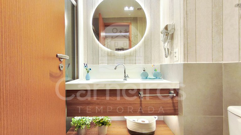 Studio no Carneiros Atlântico - Pé na areia (D228)