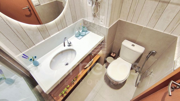 Studio no Carneiros Atlântico - Pé na areia (D228)