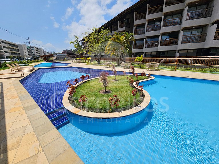 Studio no Carneiros Atlântico - Beira-Mar (D130)