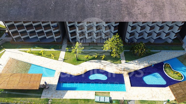 Studio no Carneiros Atlântico - Pé na areia (D228)