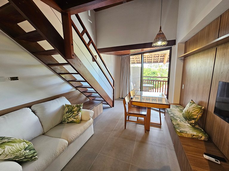 Carneiros | Flat Beira-mar Completo (D323)