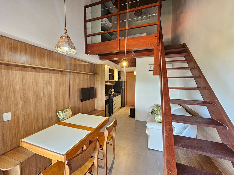 Carneiros | Flat Beira-mar Completo (D323)