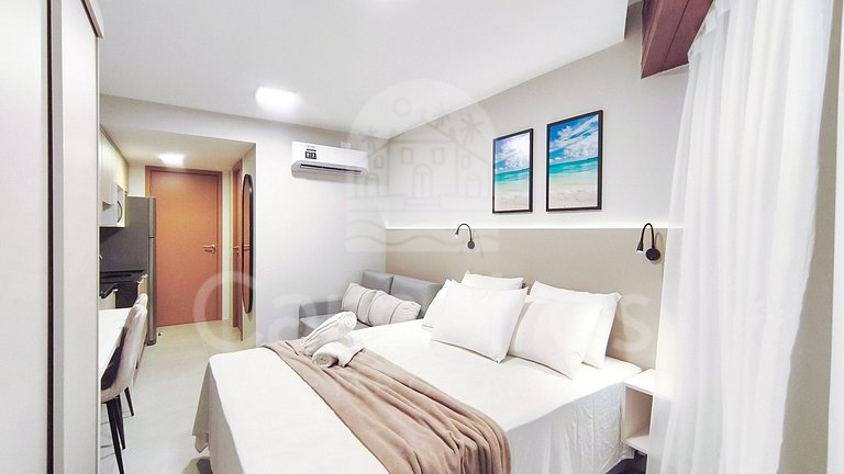 Studio no Carneiros Atlântico - Beira-Mar (D122)