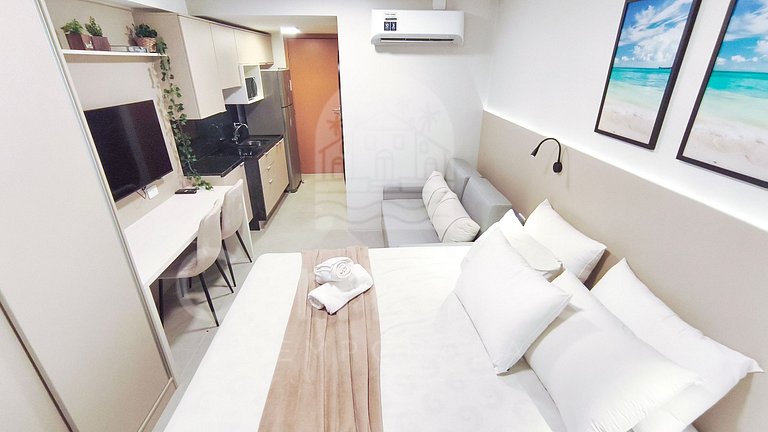 Studio no Carneiros Atlântico - Beira-Mar (D122)