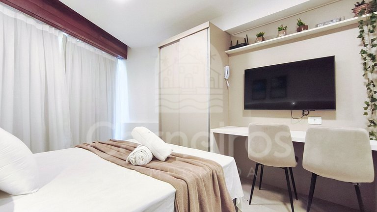 Studio no Carneiros Atlântico - Beira-Mar (D122)