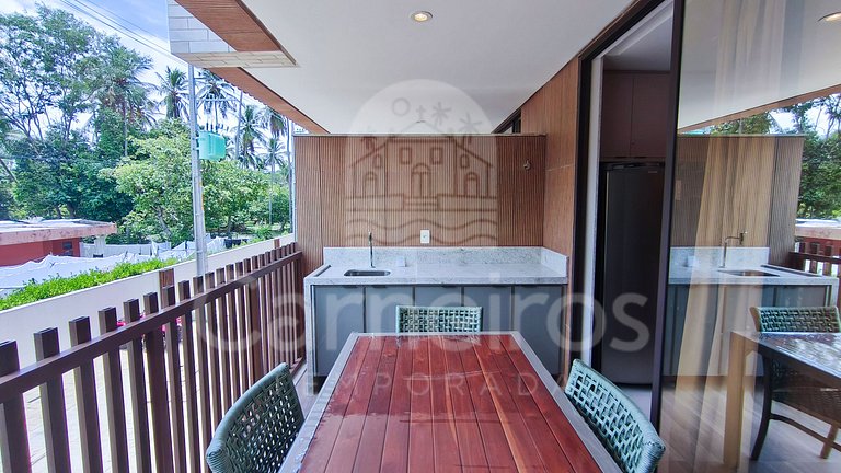 Flat no Amura Carneiros – Pé na Areia (B04-3)