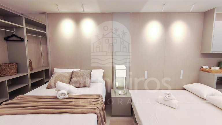 Flat no Amura Carneiros – Pé na Areia (B04-3)