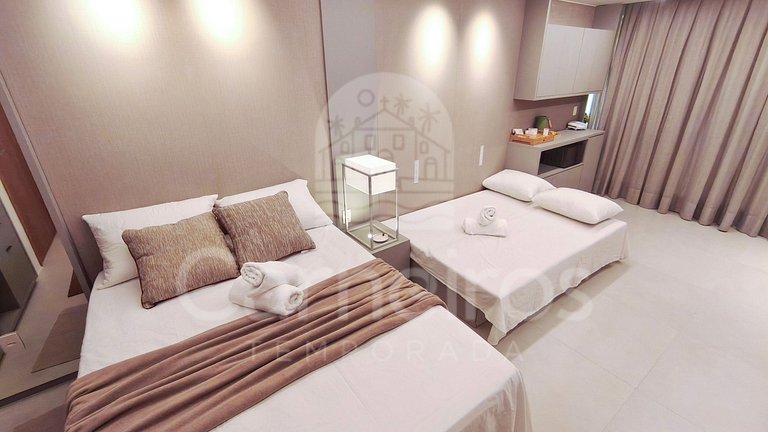 Flat no Amura Carneiros – Pé na Areia (B04-3)