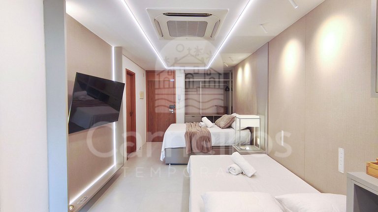 Flat no Amura Carneiros – Pé na Areia (B04-3)