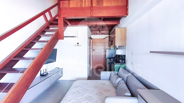 Studio no Carneiros Atlântico - Pé na areia (D324)