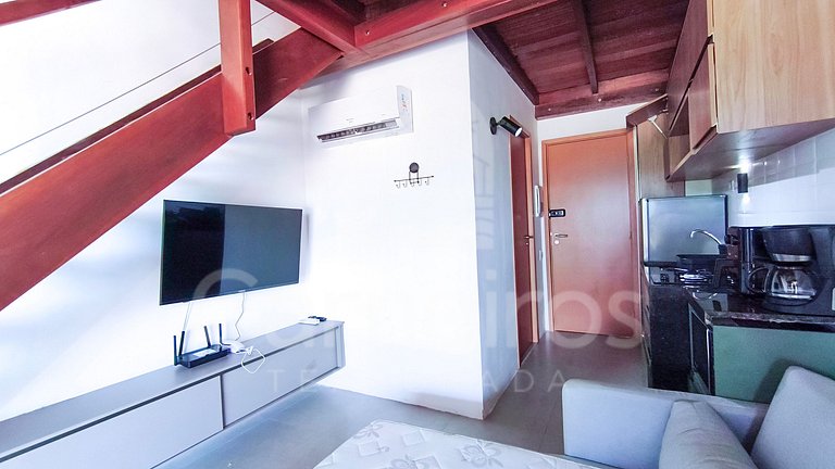 Studio no Carneiros Atlântico - Pé na areia (D324)