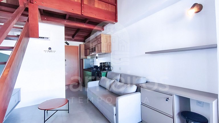 Studio no Carneiros Atlântico - Pé na areia (D324)