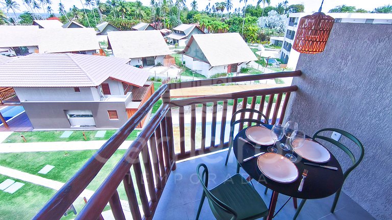 Studio no Carneiros Atlântico - Pé na areia (D324)