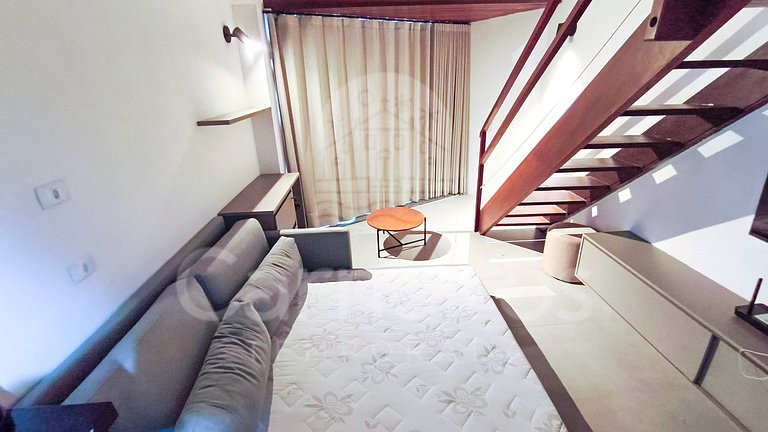 Studio no Carneiros Atlântico - Pé na areia (D324)