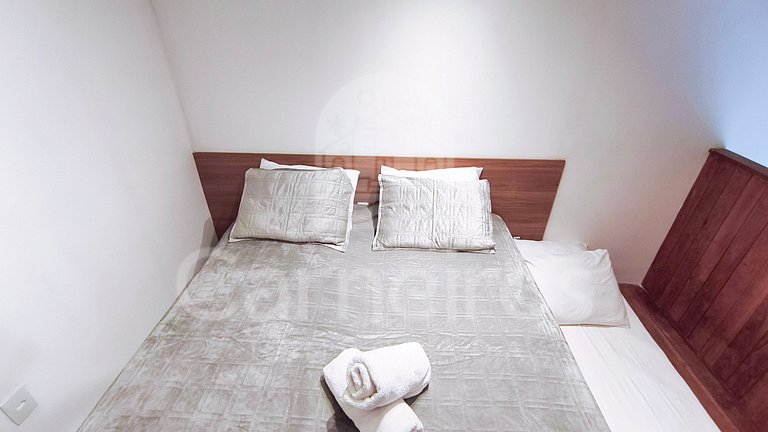 Studio no Carneiros Atlântico - Pé na areia (D324)