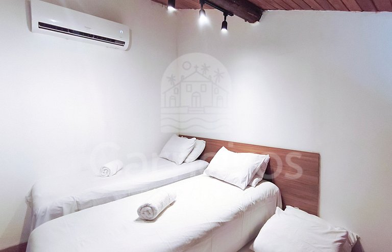 Studio no Carneiros Atlântico - Pé na areia (D324)