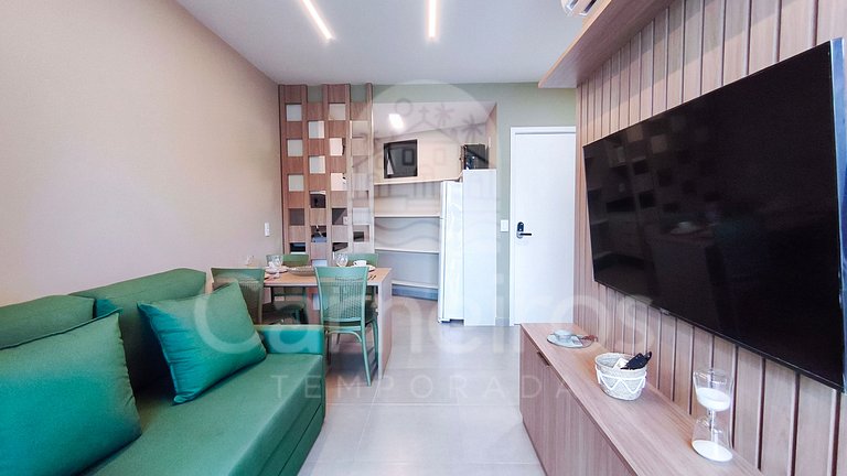 Studio Beira-Mar no Nomar Beach (A06-B)