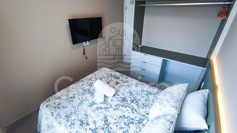 Studio Beira-Mar no Nomar Beach (A06-B)