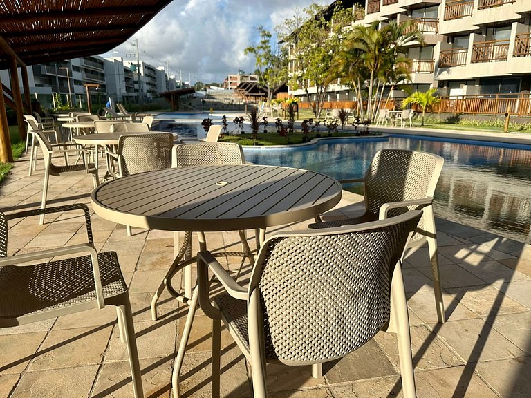 Apto no Carneiros Atlântico - Pé na areia (D019)