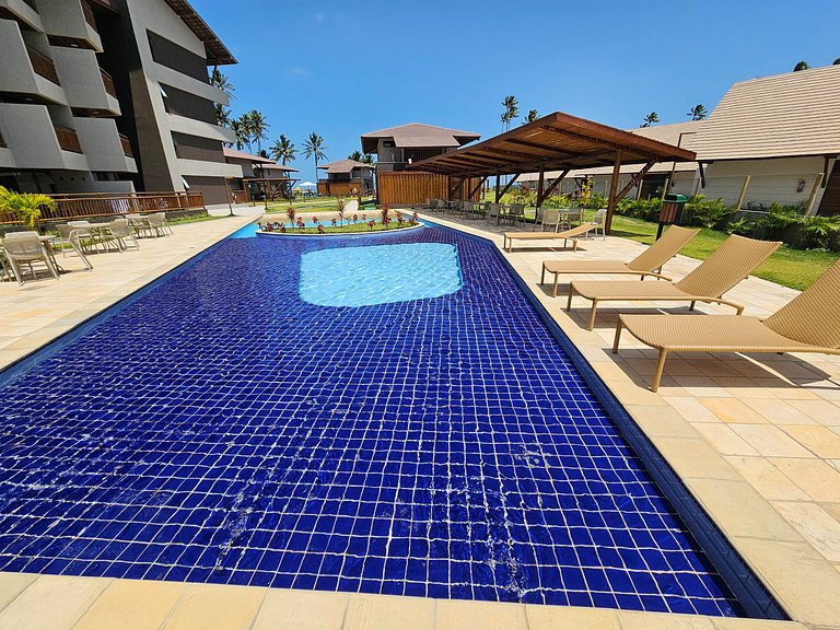 Apto no Carneiros Atlântico - Pé na areia (D019)